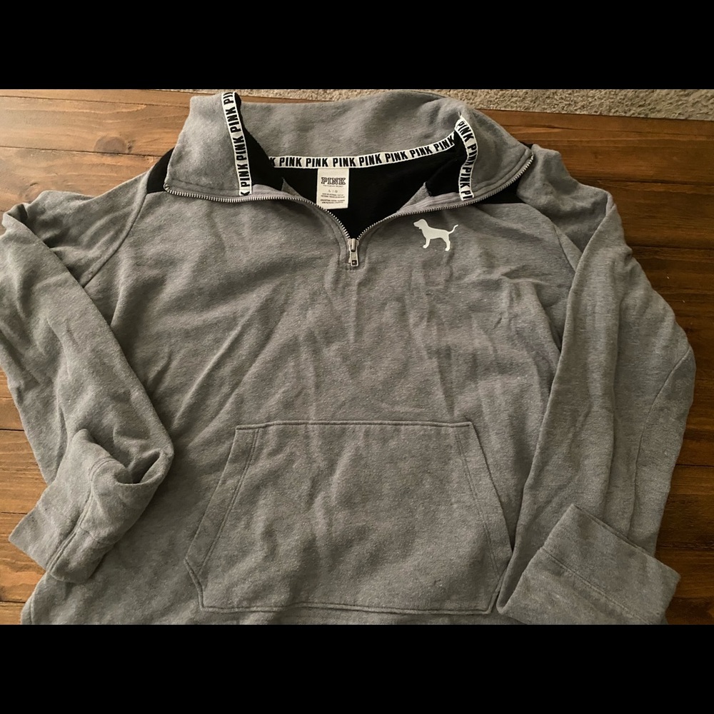 Victoria’s Secret PINK Quater Zip-up sweatshirt